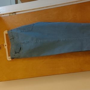 Plus size (28W) stonewashed wide leg jeans by Woman Within